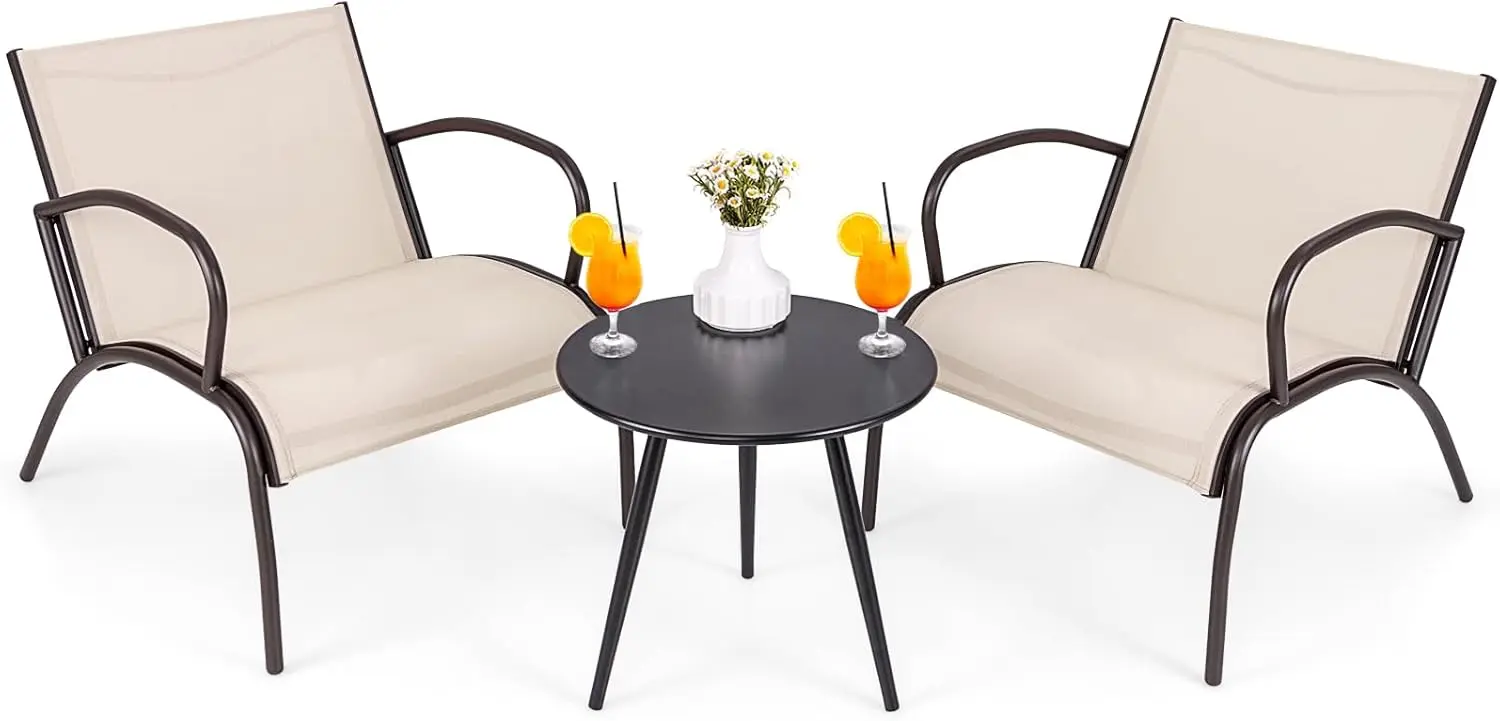 Комплект садовой мебели Costway NP11399CF (Black/Light Brown) - 2