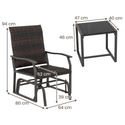 Set mobilier de gradina Costway NP11491BN (Brown) Thumb