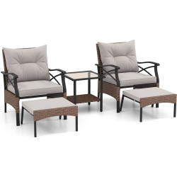 Комплект садовой мебели Costway NP11576BN (Brown) Thumb