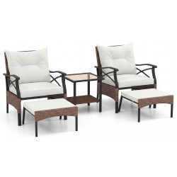 Set mobilier de gradina Costway NP11576MS (Beige) Thumb