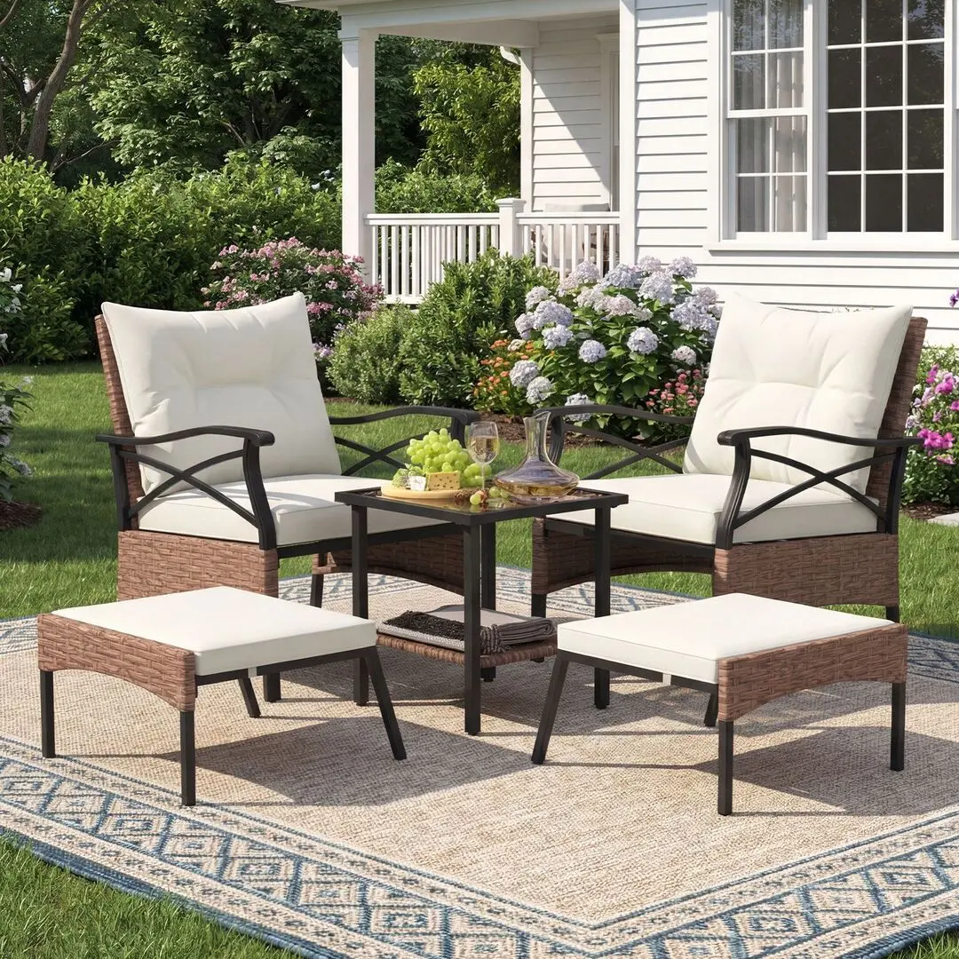 Set mobilier de gradina Costway NP11576MS (Beige)