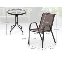 Комплект садовой мебели Costway NP11611BN (Brown) Thumb