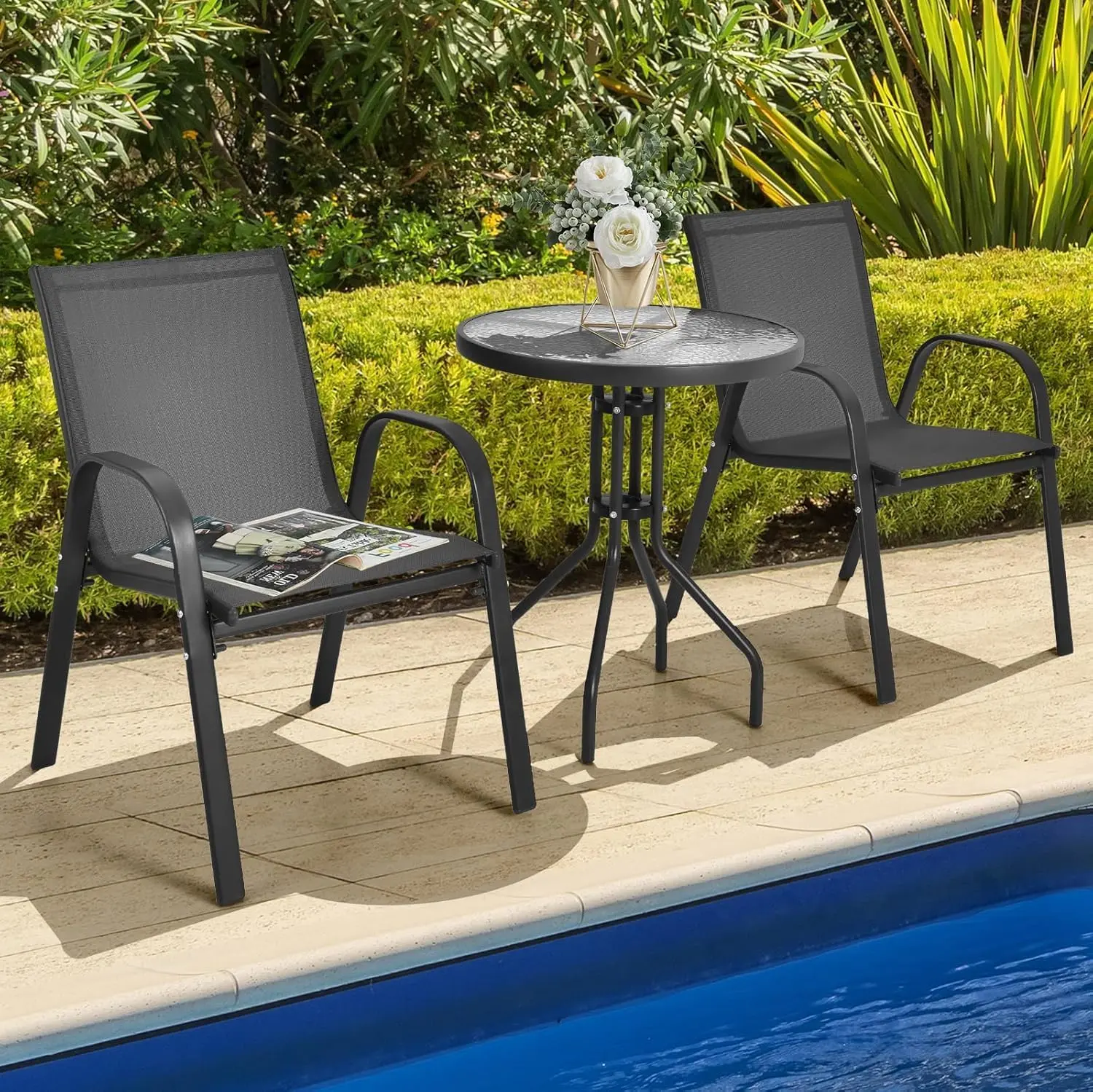 Set mobilier de gradina Costway NP11611GR (Grey) - 3