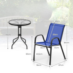 Комплект садовой мебели Costway NP11611NY (Blue) Thumb