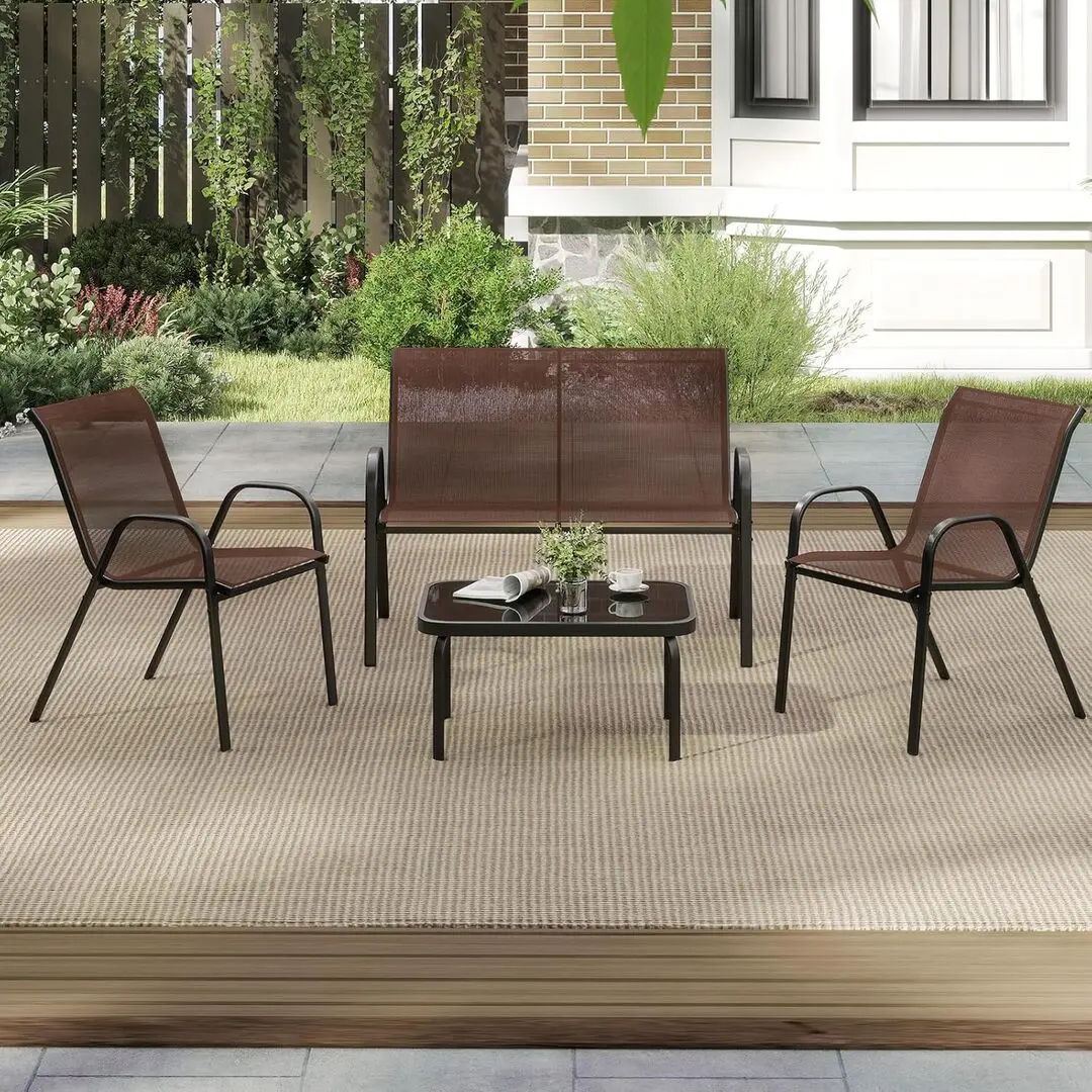 Комплект садовой мебели Costway NP11612BN (Brown)