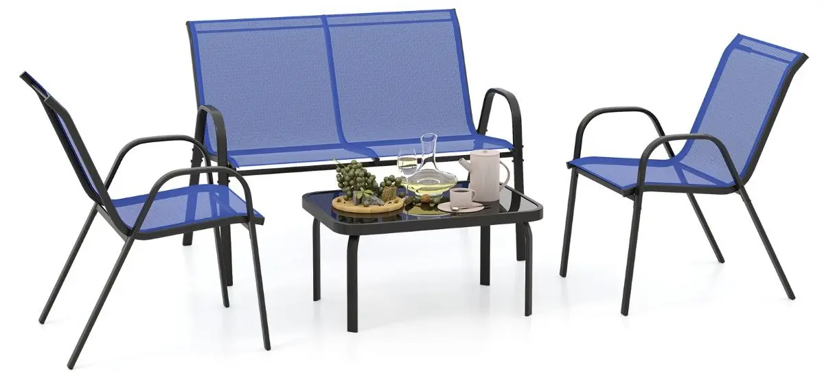 Комплект садовой мебели Costway NP11612NY (Blue) - 2