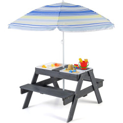 Set mobilier de gradină Costway NP11821CL (Grey/Blue) Thumb