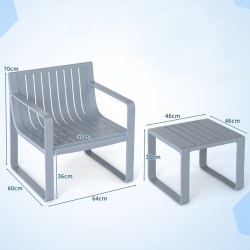 Комплект садовой мебели Costway NP11951GR (Grey) Thumb