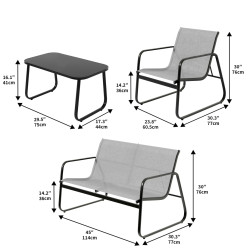 Комплект садовой мебели Costway NP12238CF (Brown) Thumb