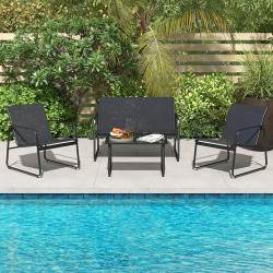 Комплект садовой мебели Costway NP12238DK (Black)