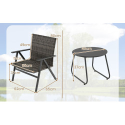 Комплект садовой мебели Costway NP12664GR (Grey) Thumb