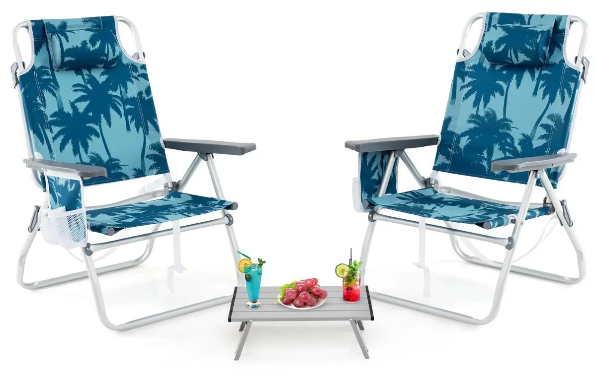 Комплект садовой мебели Costway NP12670BL (Blue) - 2