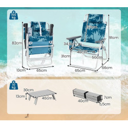 Комплект садовой мебели Costway NP12670BL (Blue) Thumb