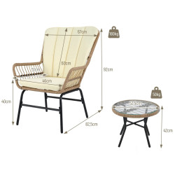 Комплект садовой мебели Costway NP12761BE (Beige) Thumb