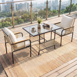 Комплект садовой мебели Costway NP12884BE (Bown/White) Thumb