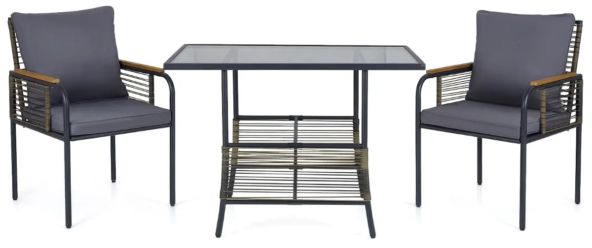 Комплект садовой мебели Costway NP12884GR (Grey) - 2