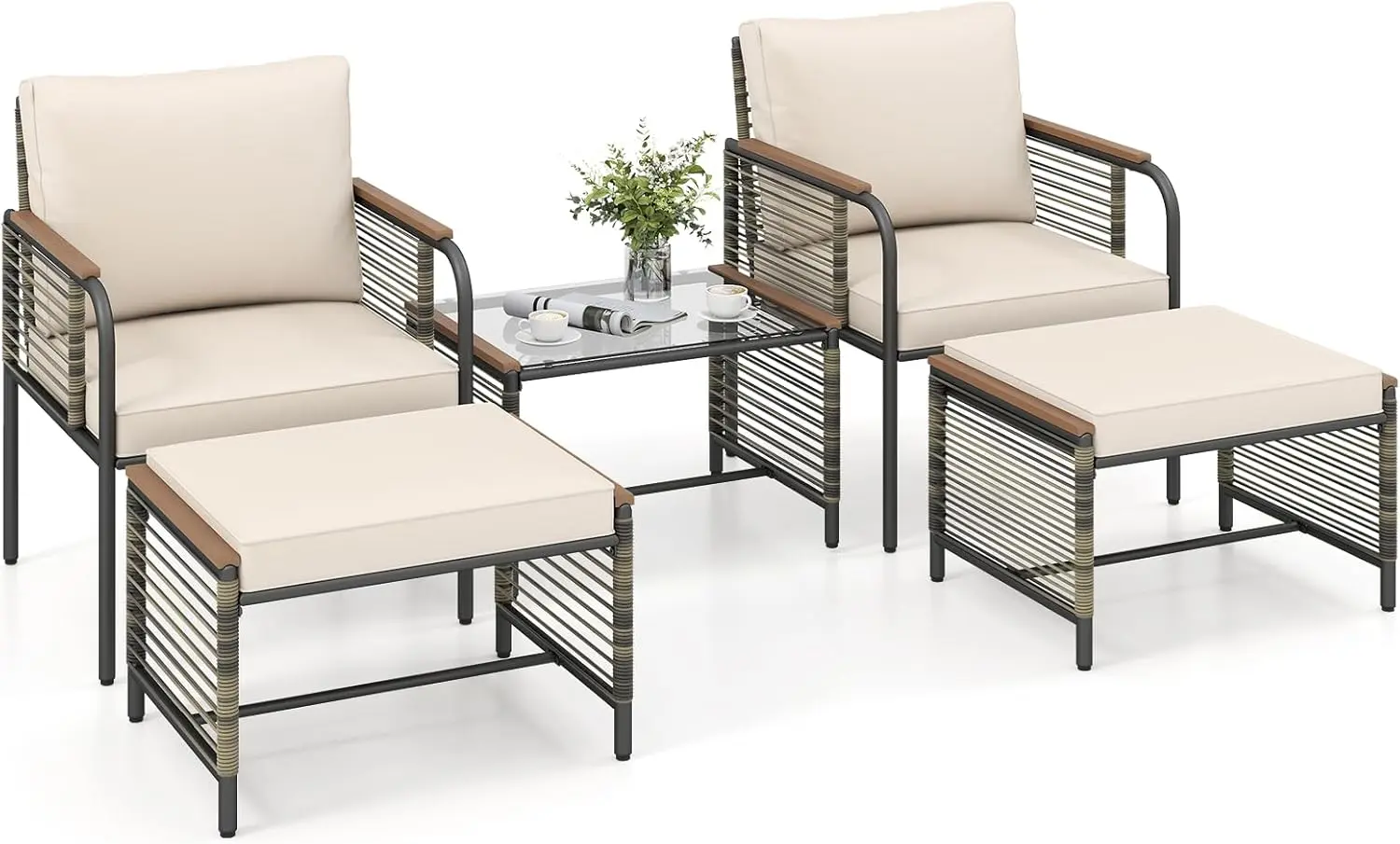 Комплект садовой мебели Costway NP12885BE (Beige) - 2