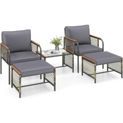Комплект садовой мебели Costway NP12885GR (Grey) Thumb