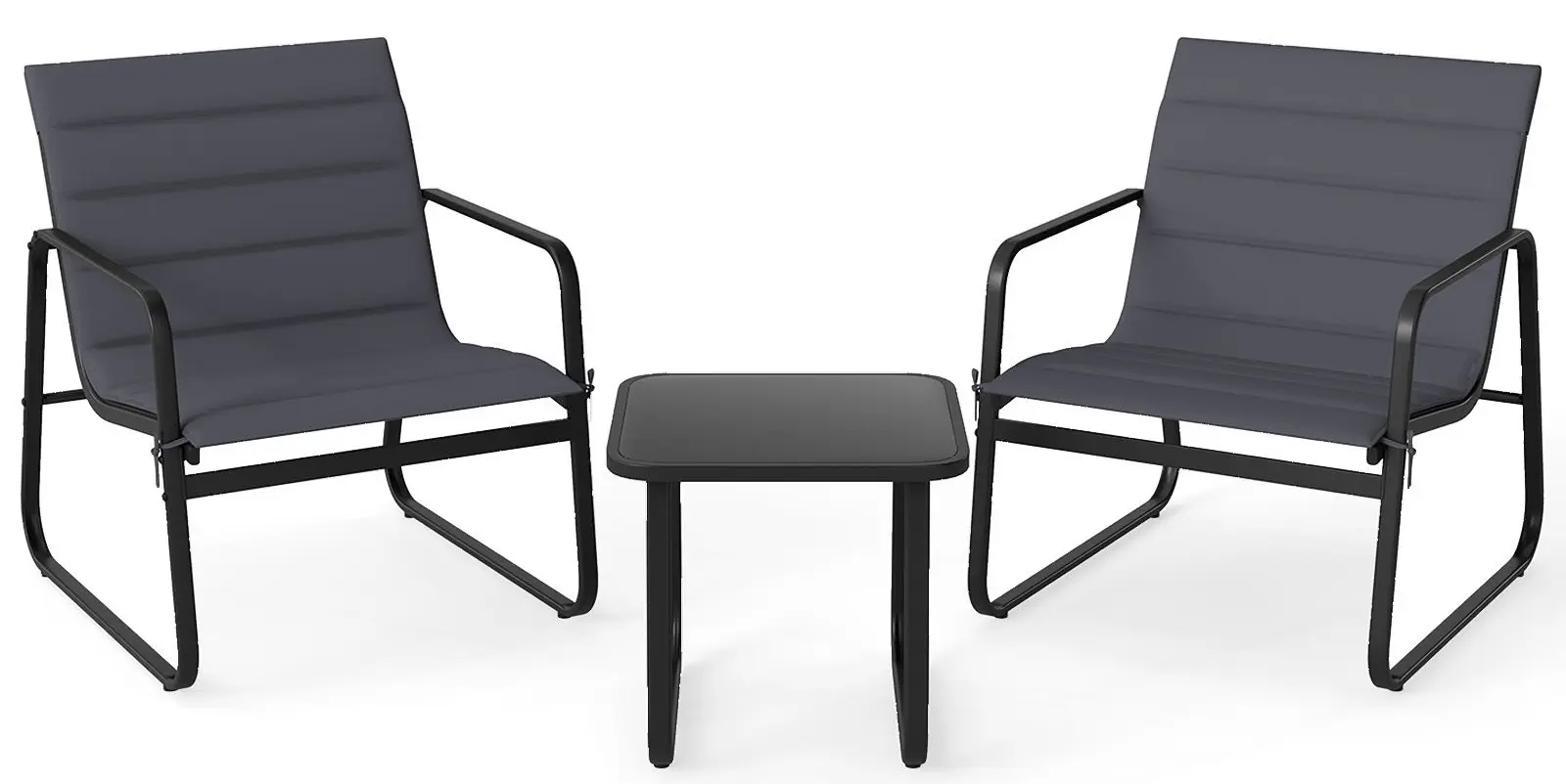 Комплект садовой мебели Costway NP12915GR (Grey/Black) - 2