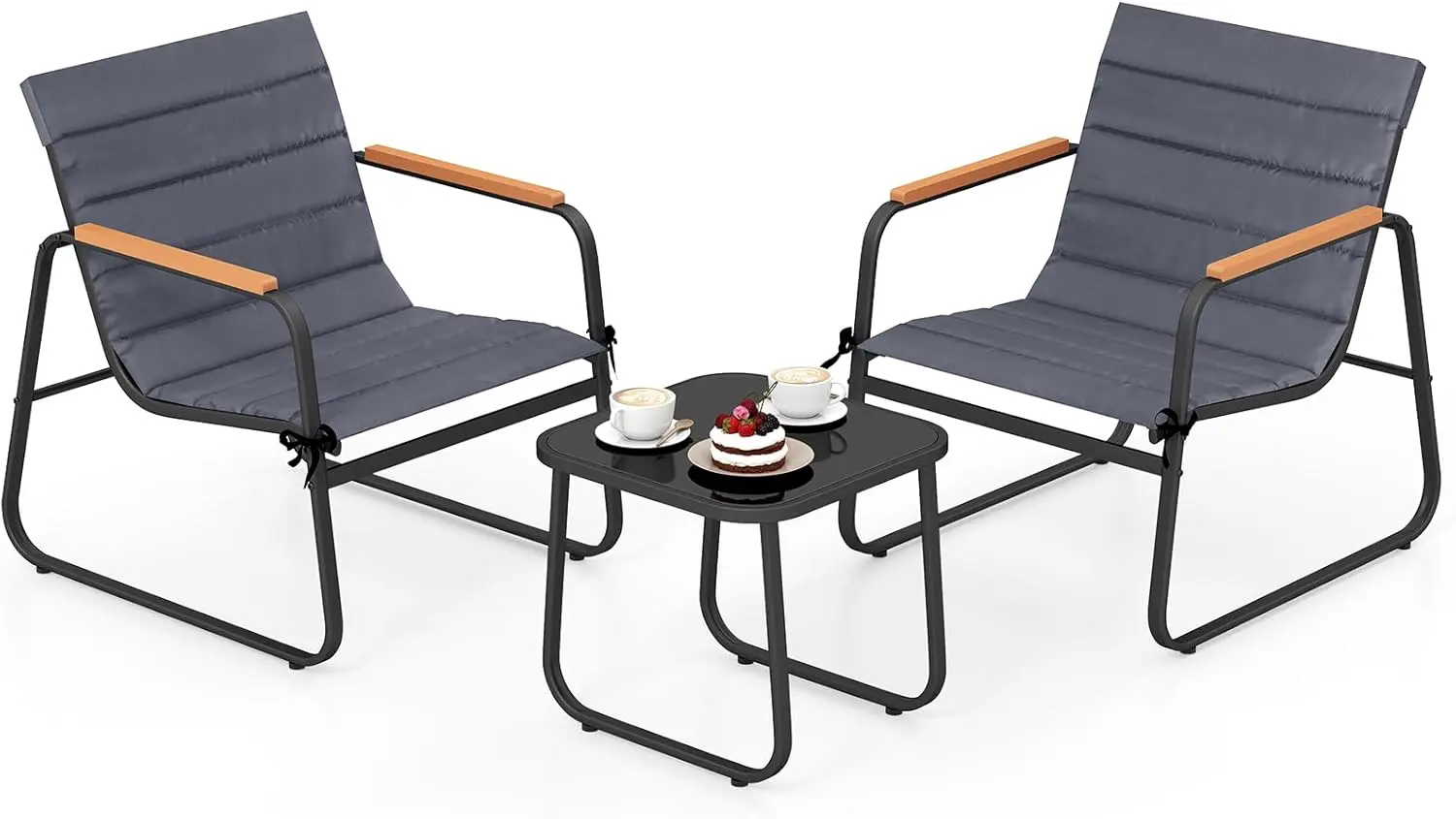 Комплект садовой мебели Costway NP12916GR (Blue/Black) - 2