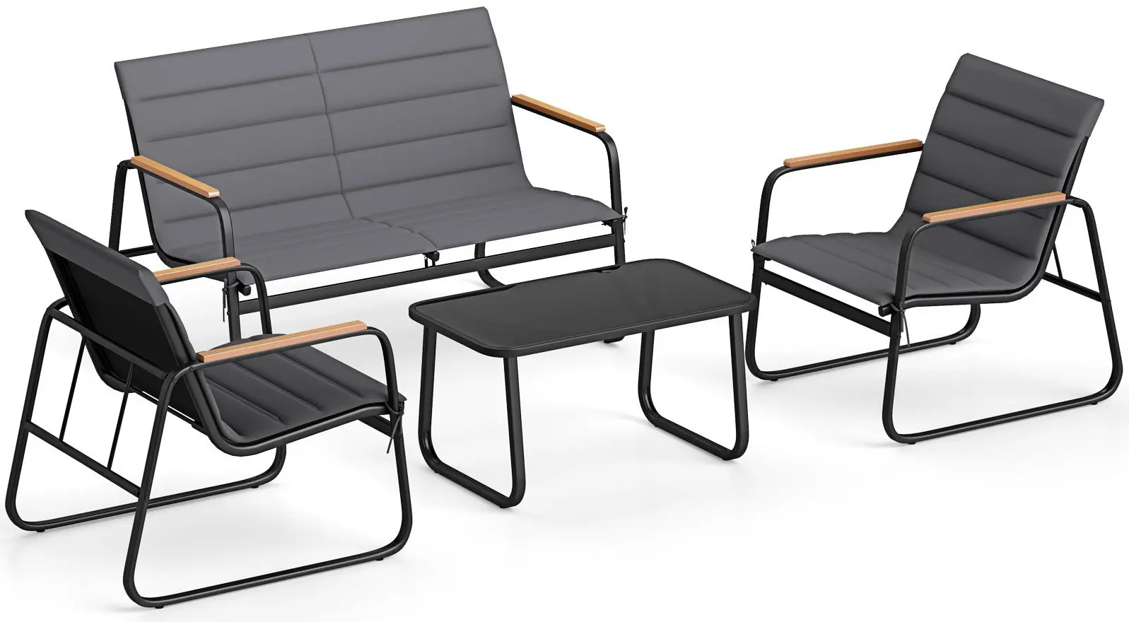 Комплект садовой мебели Costway NP12920GR (Grey) - 2