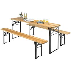 Set mobilier de gradina Costway OP70433 (Natural/Black) Thumb