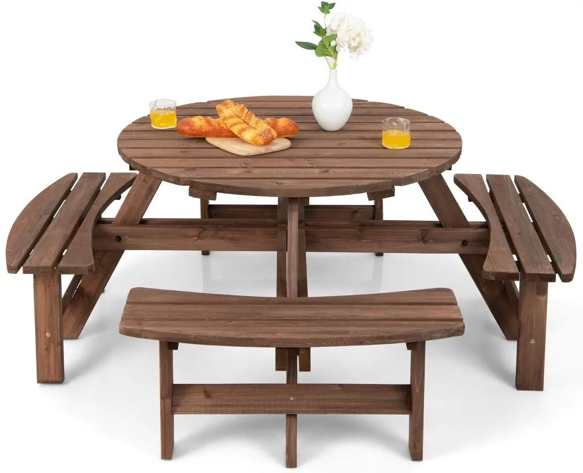 Комплект садовой мебели Costway OP70444 (Brown) - 4
