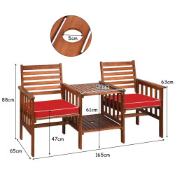Комплект садовой мебели Costway OP70605RE (Brown) Thumb