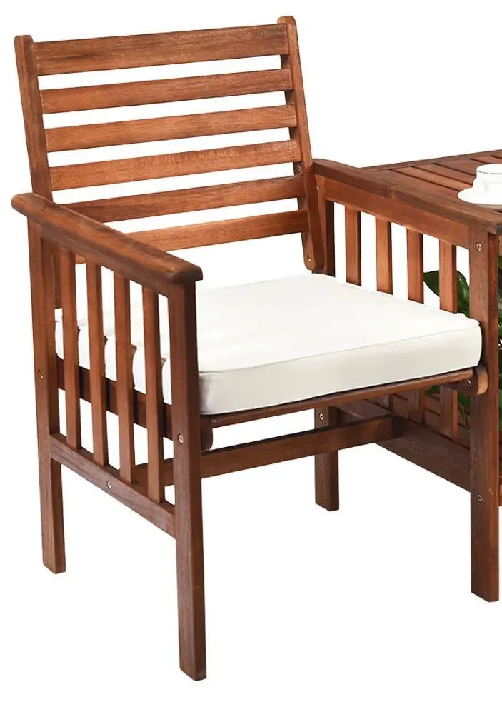 Set mobilier de gradina Costway OP70605WH (Brown/White)