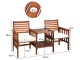 Set mobilier de gradina Costway OP70605WH (Brown/White)