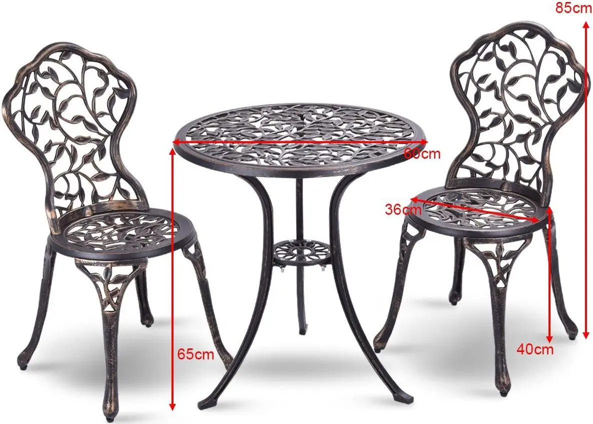 Комплект садовой мебели Costway OP70770 (Metallic Black)