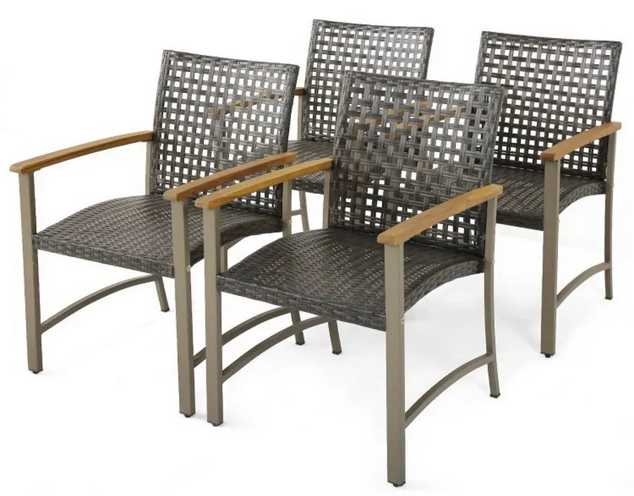 Set scaune Costway HW71250-4 (Brown)