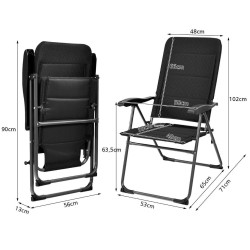 Комплект стульев Costway OP70271BK-2 (Black) Thumb