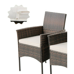 Набор садовых стульев Costway HW71251-4 (Brown) Thumb