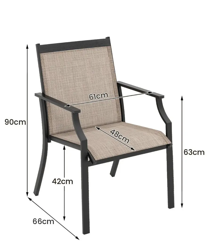 Набор садовых стульев Costway NP11360CF-2 (Beige)