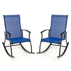 Набор садовых стульев Costway NP11398NY-2 (Blue) Thumb