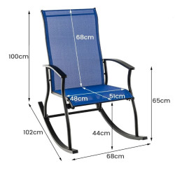 Набор садовых стульев Costway NP11398NY-2 (Blue) Thumb