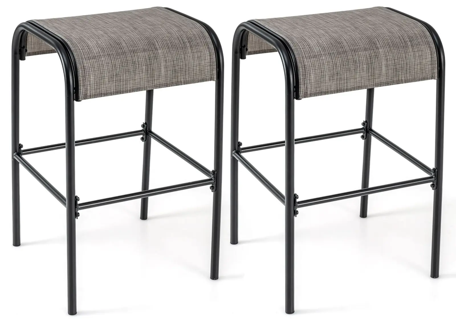 Набор садовых стульев Costway NP11410CF-2 (Coffee/Black)