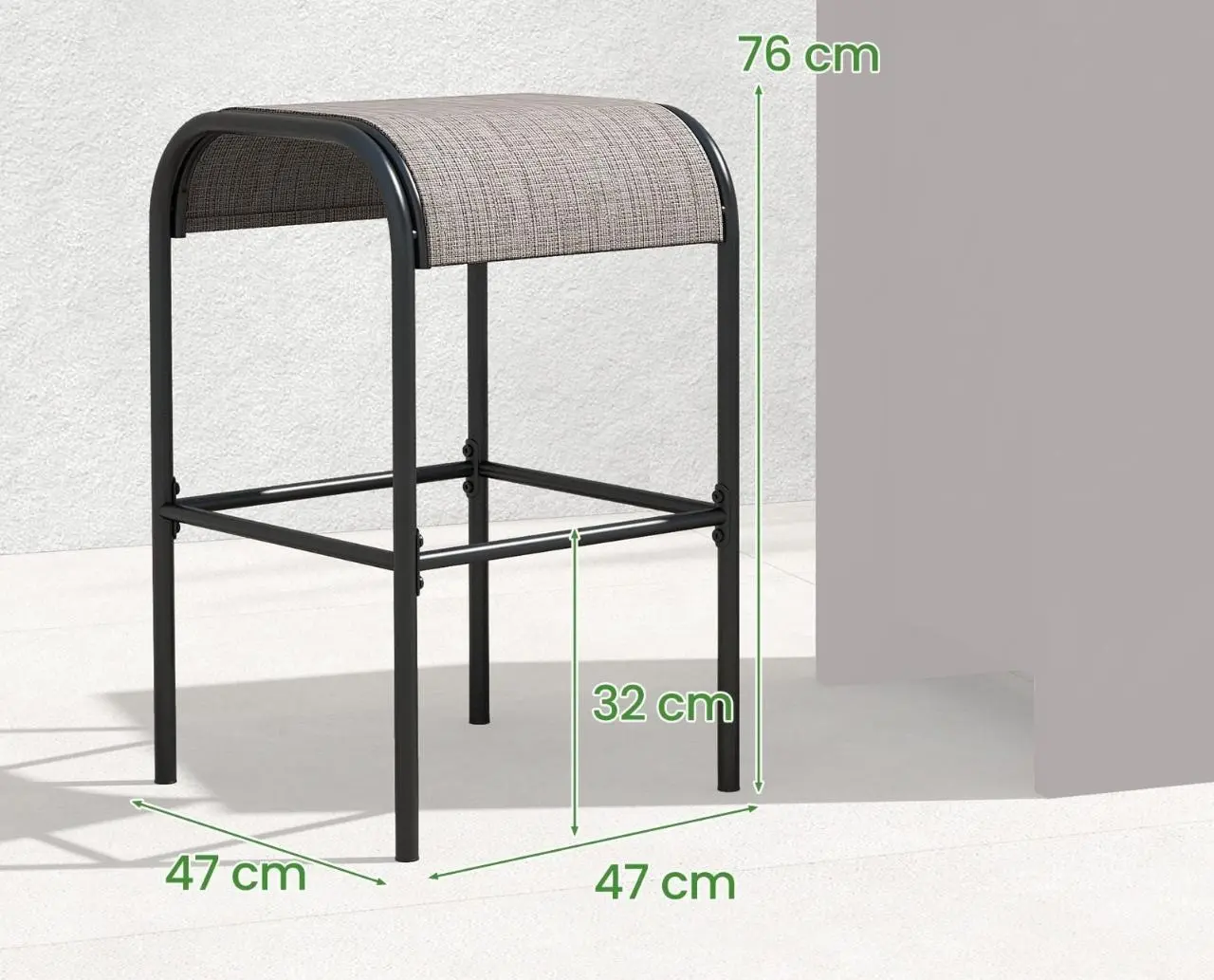 Набор садовых стульев Costway NP11410CF-2 (Coffee/Black)