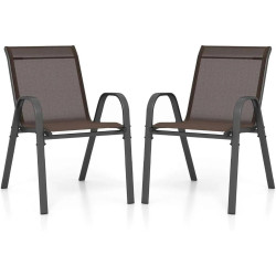 Набор садовых стульев Costway NP11595BN-2 (Brown) Thumb