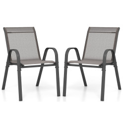 Набор садовых стульев Costway NP11595GR-2 (Grey) Thumb