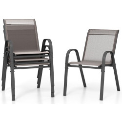 Set scaune de gradina Costway NP11596GR-4 (Grey) Thumb