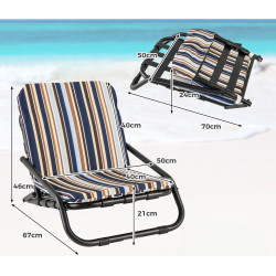 Набор садовых стульев Costway NP11604BL-2 (Blue) Thumb