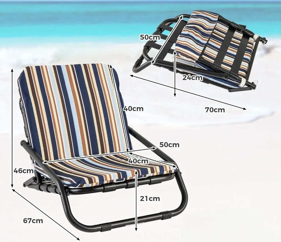 Набор садовых стульев Costway NP11604BL-2 (Blue)