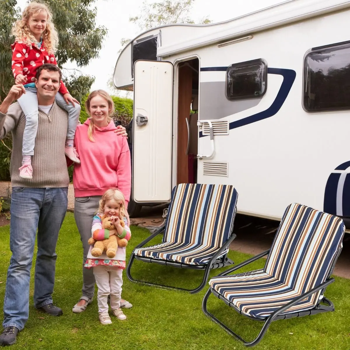 Набор садовых стульев Costway NP11604BL-2 (Blue)