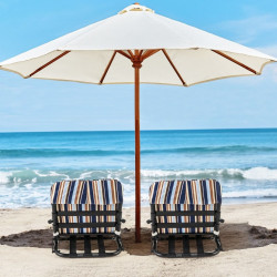 Набор садовых стульев Costway NP11604BL-2 (Blue) Thumb