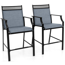 Набор садовых стульев Costway NP11630BL-2 (Blue) Thumb