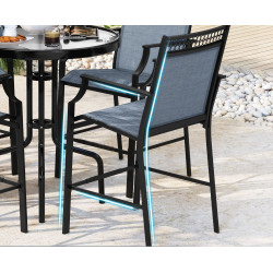 Набор садовых стульев Costway NP11630BL-2 (Blue) Thumb