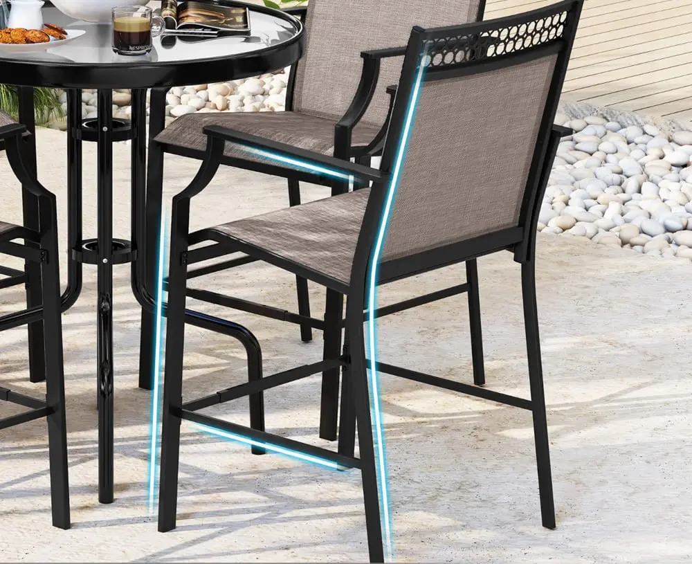 Набор садовых стульев Costway NP11630CF-2 (Grey)