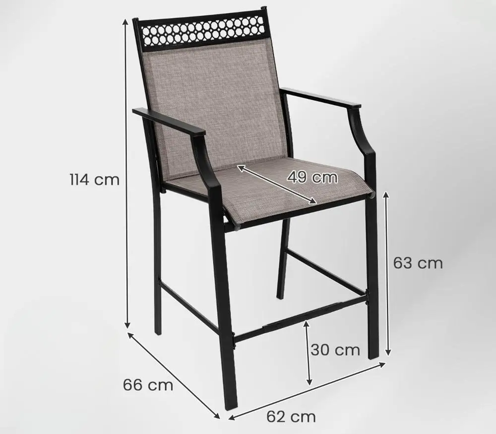 Набор садовых стульев Costway NP11630CF-2 (Grey)